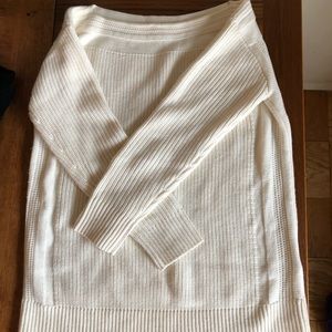 Reiss cream color, cable sweater
